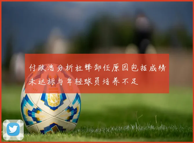 付政浩分析杜锋卸任原因包括成绩未达标与年轻球员培养不足