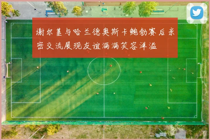 谢尔基与哈兰德奥斯卡鲍勃赛后亲密交流展现友谊满满笑容洋溢